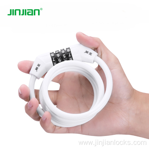 Combination Code Spiral Cable Bike Cycle Lock